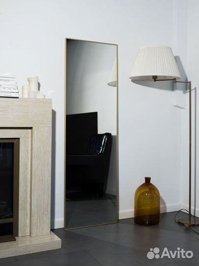 Зеркало в полный рост в алюминиевой раме