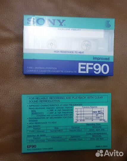 Новые аудио кассеты. Производство Япония