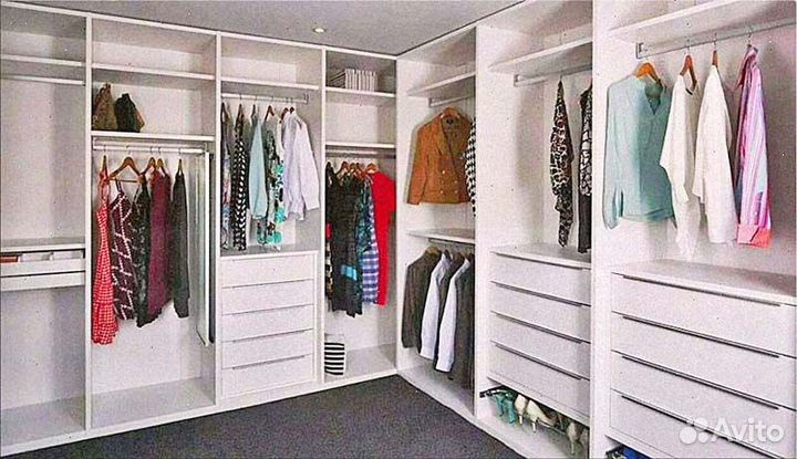 Гардеробы любой сложности