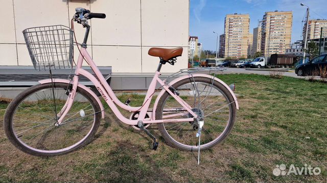 Велосипед городской розовый