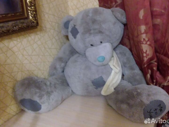 Мишка Тедди me to you серый большой