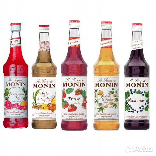 Сиропы для кофе/чая/лимонада и топпинги monin