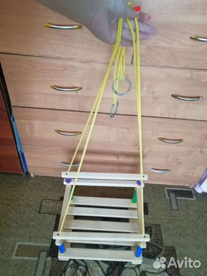 Качели деревянные детские