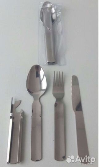 Набор столовых приборов 4в1 нержавеющая сталь