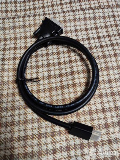 Кабель DVI - hdmi, двусторонний, 1м