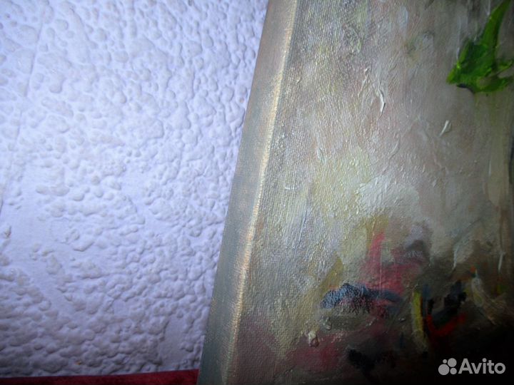 Картина интерьерная Цветы в вазе Холст Масло 40*50