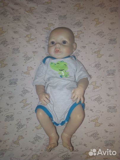 Кукла реборн силиконовый мальчик бу