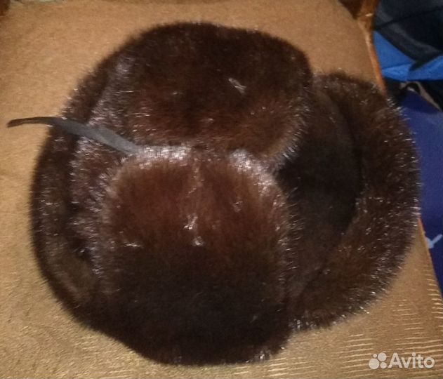 Мужская шапка зимняя норковая большой размер