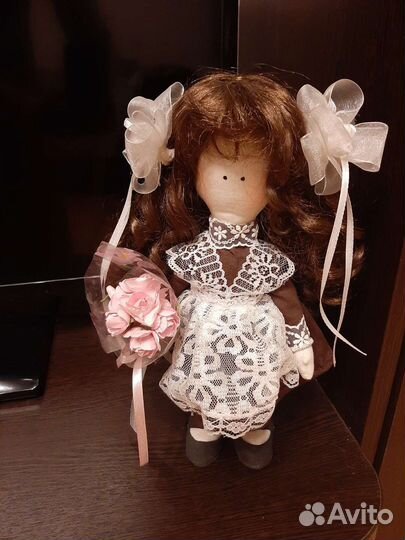 Кукла первоклашка. Ручная работа