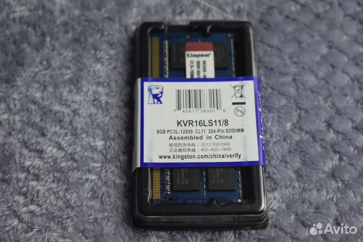 DDR3 8GB 1600 Mhz sodimm Kingston Новая