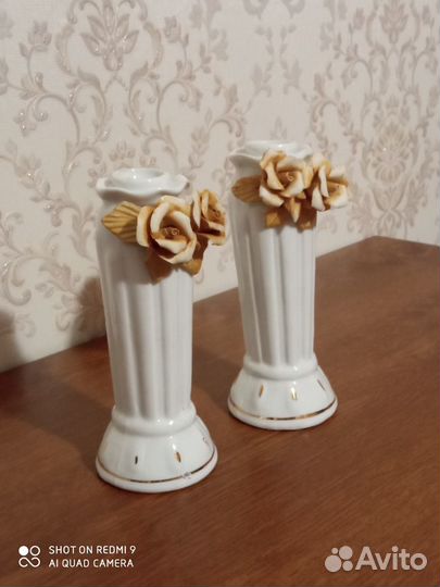 Фарфоровый подсвечник