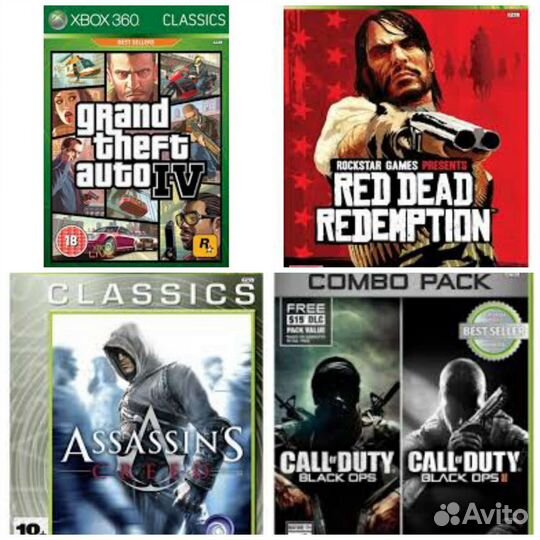 Игры GTA 4, RDR, Assassin's, COD, Max Peyne