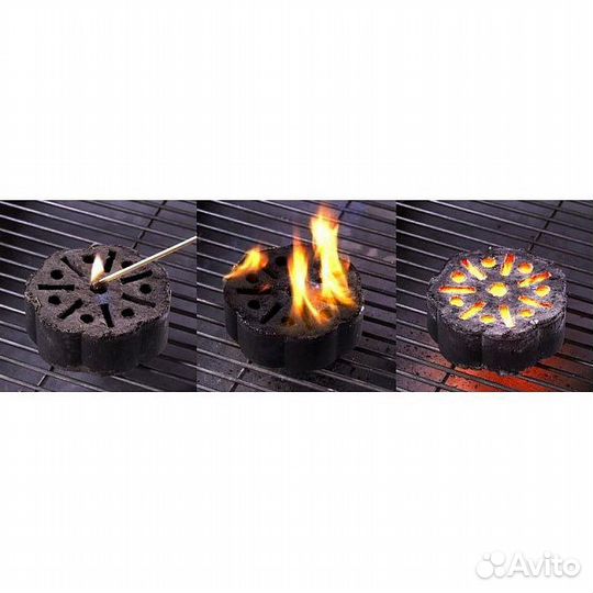 Угольные брикеты Lokkii 6 шт. (твёрдый уголь)