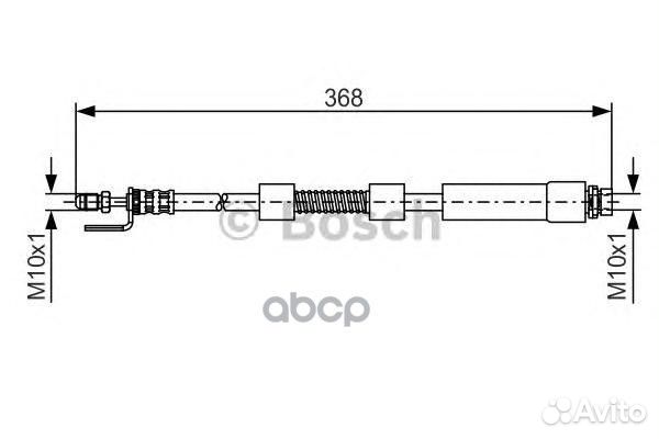 Шланг тормозной перед прав лев Bosch 1 987 476 059