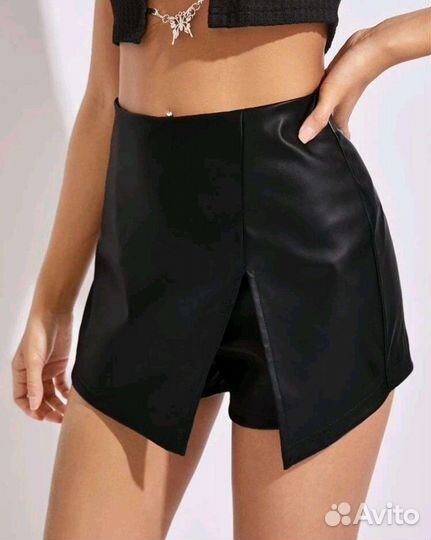Шорты эко кожа