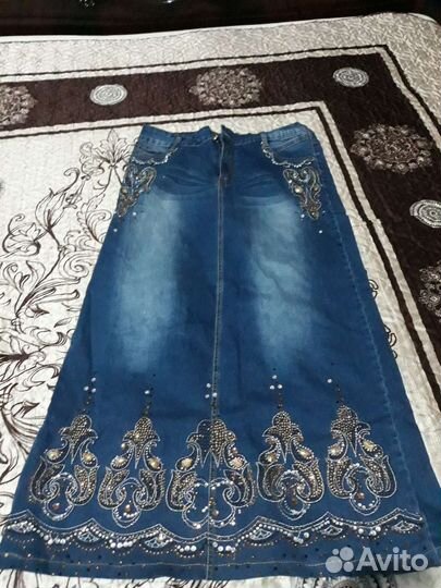 Юбка джинсовая