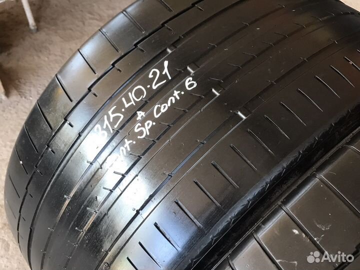 Continental ContiSportContact 6 315/40 R21 111Y