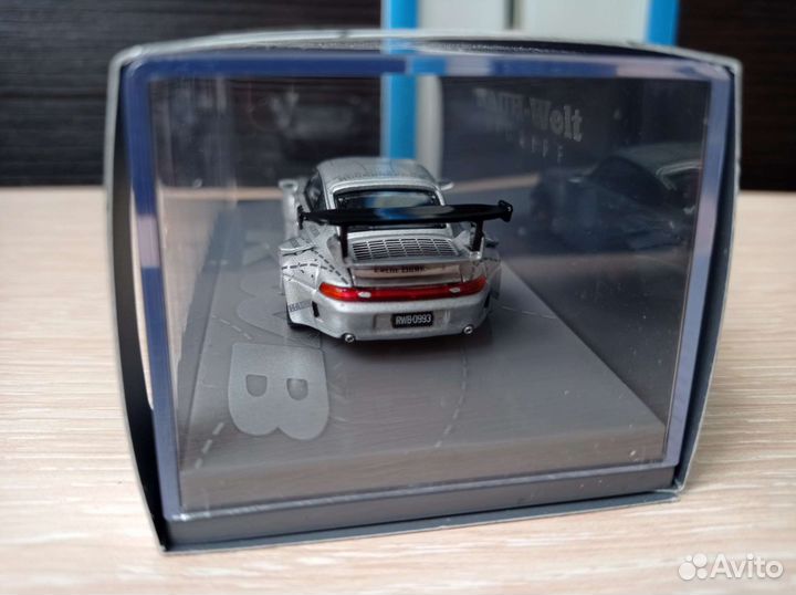Tarmac 1/64 Porsche RWB 993 Silver Fantom