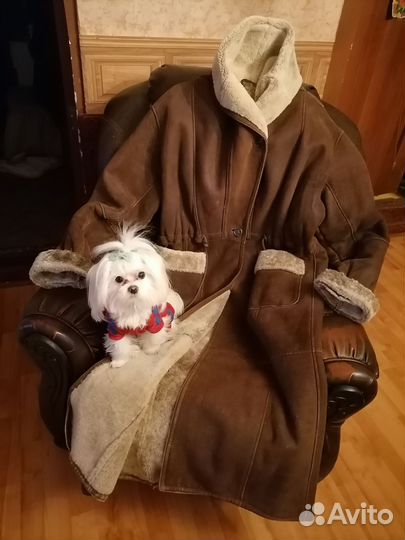 Дубленка винтаж 48-50 Италия версаче, 46 48