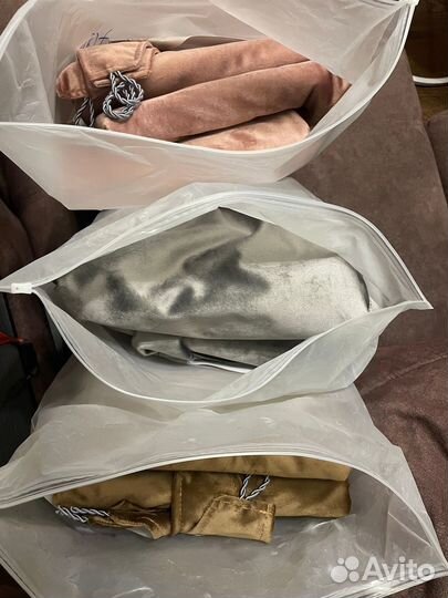 Шторы бархат с подхватами новые 300*270