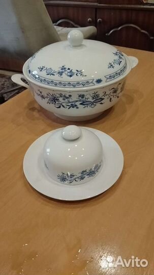 Супница и масленка десертные тарелку