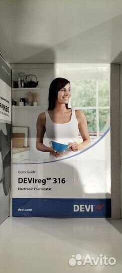 Терморегулятор devireg 316 с датчиком