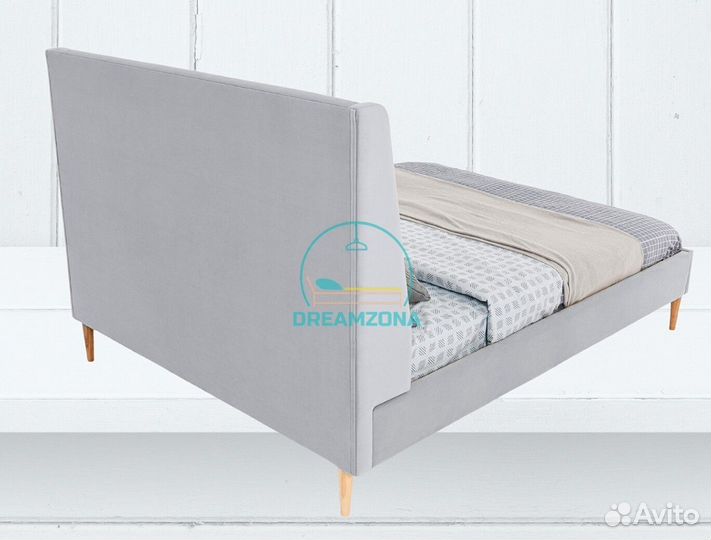 Кровать Кари с мягким изголовьем от производителя