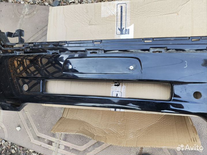 Накладка на бампер передняя Mitsubishi Outlander 3