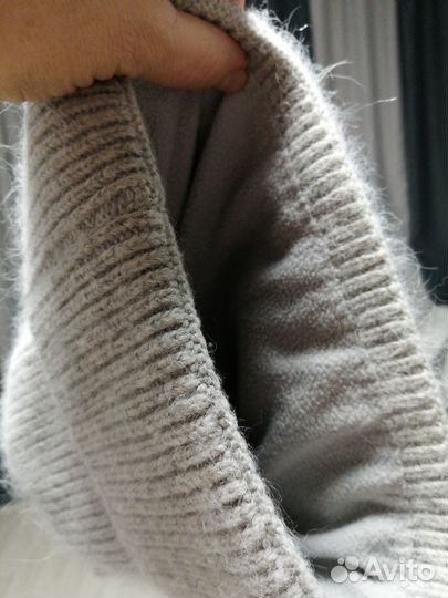 Комплект Шапка и шарф женский из ангоры