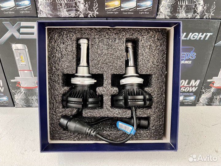 Светодиодные лампы X3 цоколь hb4 мощность 55w
