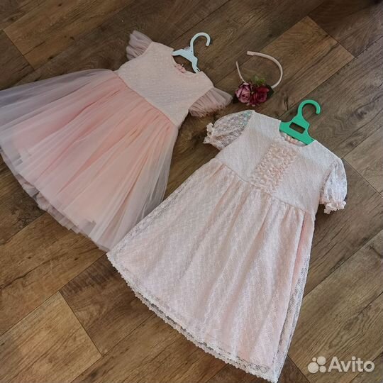 Платье для близняшек 104