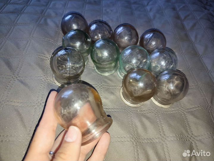 Медицинские банки СССР, каленое стекло