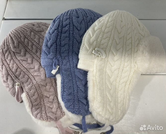 Шапка ушанка женская