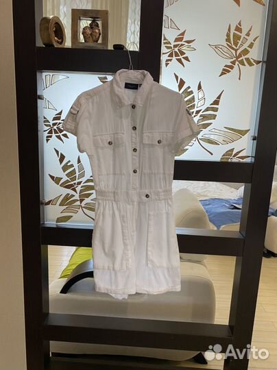 Комбинезон белый джинсовый 42-44