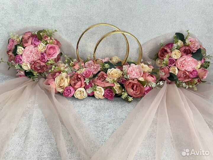 Свадебные украшения на машину