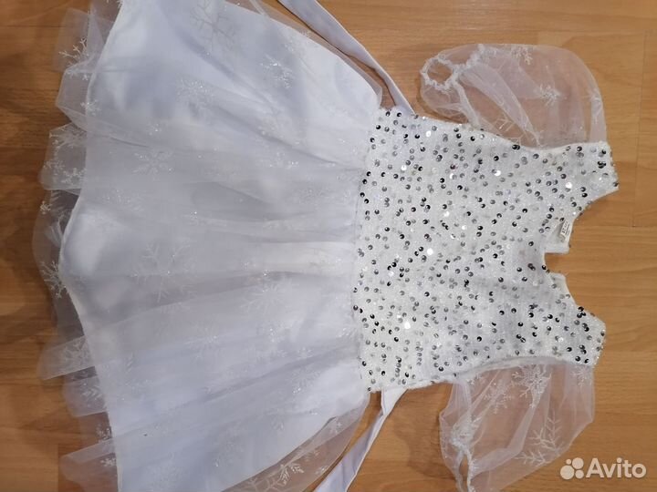 Платье снежинки для девочки 98 104