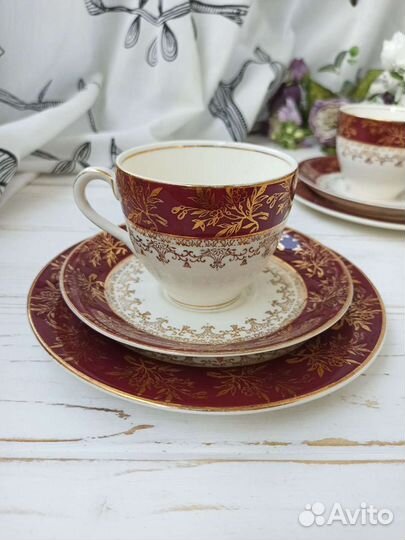 Винтажные чайные трио, Англия 50-е годы JG Meakin