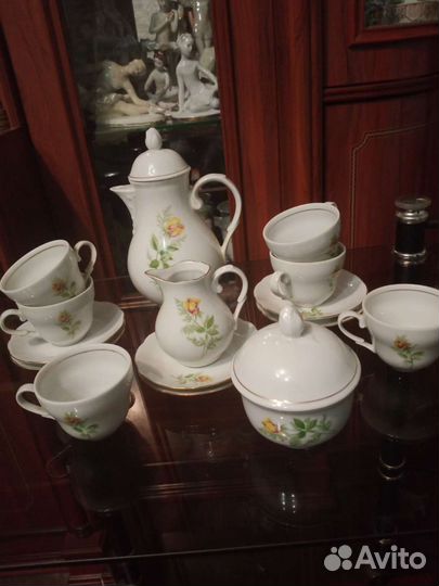 Кофейный сервиз kahla гдр на 6 персон