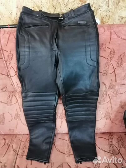 Мотоштаны кожаные мужские