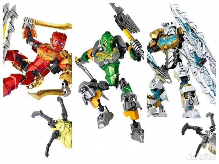 Новые Аналог Lego Bionicle Таху, Лива, Копака 2015