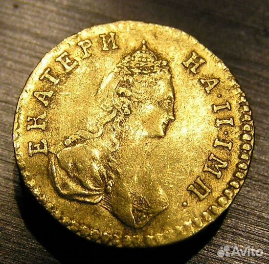 Полтина 1777 для дворцового обихода золото