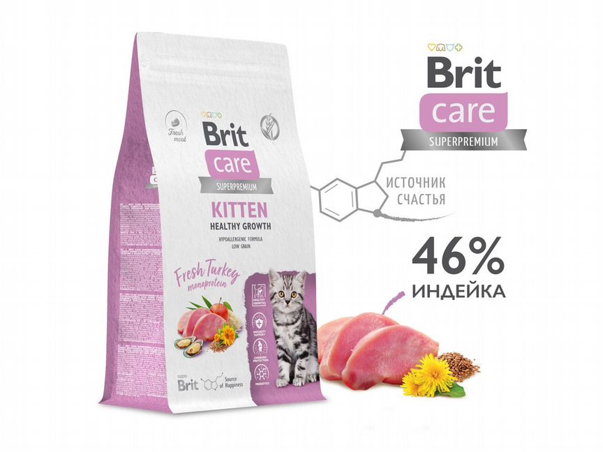 Корм Brit Care для котят и беременных кошек 1,5кг