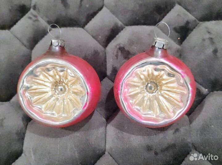 Елочные игрушки СССР шары прожекторы