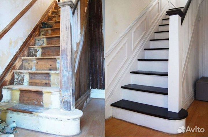 Реставрация лестницы деревянной