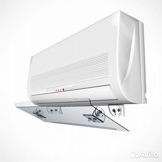 Экран для кондиционера с креплением на корпус на д