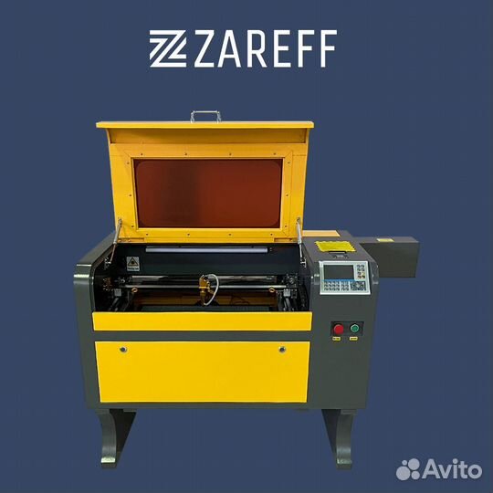 Лазерный станок Zareff Ruida 600х400мм 60x40 60W