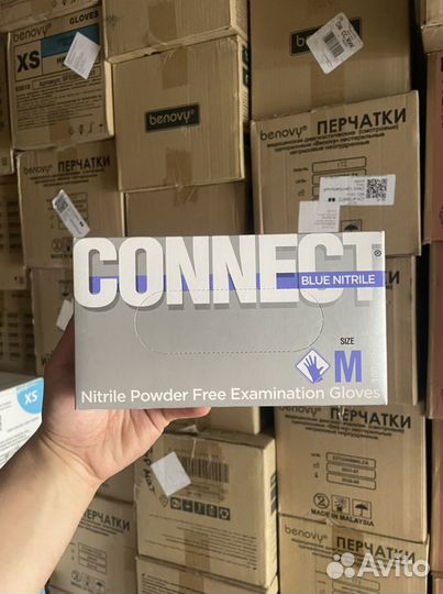 Перчатки нитриловые Connect