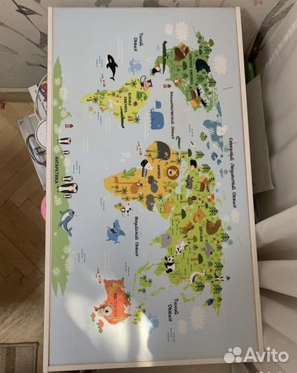 Световой стол для рисования песком карта мира