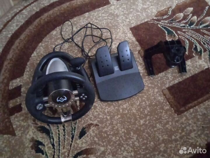 Игровой руль с педалями, sven GC-W700