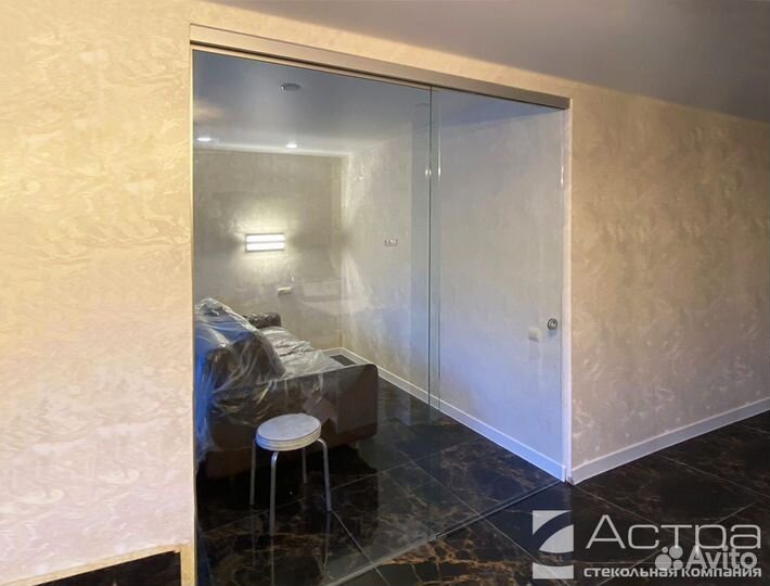 Перегородка для зонирования стеклянная